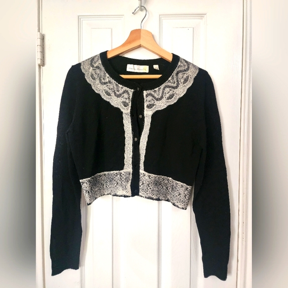 Vintage Anthropologie Brushed Lace Cardigan - Medium - Picture 1 of 3